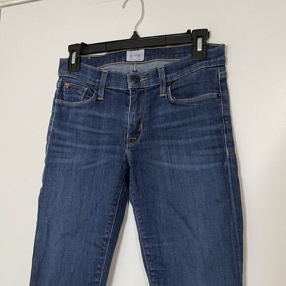 Hudson Jeans The Krista Super Skinny Crop medium dark denim jeans size US 27 - Picture 3 of 7